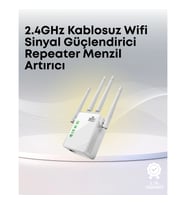 Mey İthalat® Yüksek Hızlı Parazit Önleyici WiFi Repeater Router