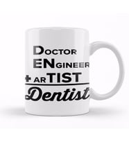 Doctor Engineer Artist Dentist 027 Kupa Bardak Porselen