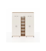 Arges Dolap 18 Raflı 9 Kapaklı 220x30x243 Çam-Aytaşı/Çam