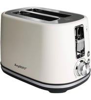 Berghoff Gem Concept 2 Dilim Ekmek Kızartma Makinesi – 1000 W, Paslanmaz Çelik Gövde  Vanilya Krem