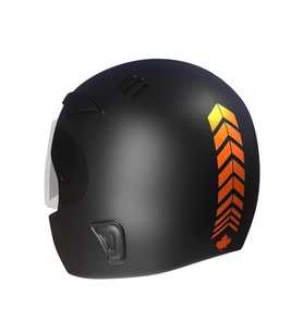 2 Adet Sport Kask, Araba Ayna Alev Turuncusu Kask Sticker Çınar Extreme