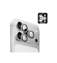 iPhone 17 Pro / iPhone 17 Pro Max için ProLENS Kamera Lens Koruyucu Elmas Taş Çerçeveli, Kırılmaz Cam