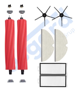 ROBOROCK Q7 , Q7+ , Q7 MAX , Q7 MAX+  Uyumlu 2 Ana Fırça 2 Yan Fırça 2 Filtre 2 Mop PKT-iasgf0000522