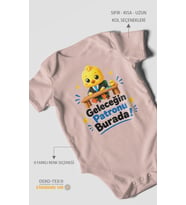 Geleceğin Patronu Burada Kısa Kollu Bebek Body %100 Pamuk
