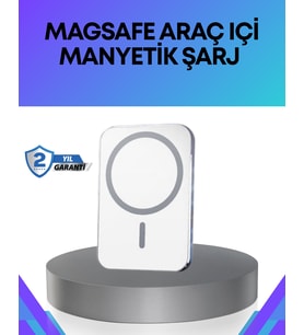 360° Döner Başlıklı MagSafe Araç Telefon Tutucu Hızlı Şarjlı