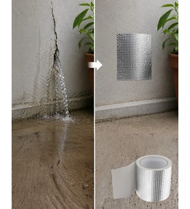 96mm Geniş Tamir Bandı 2 Metre Çatı Boru Balkon Sızdırmaz Onarım Bandı