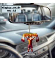 Kişiye Özel Taraftar Karikatür Ayna Süsü – Taraftar Hediyesi