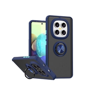 Mey İthalat® Redmi Note 15 Pro 5G Montreal Yüzüklü Silikon Kapak - Lacivert