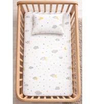 %100 Pamuk Lastikli Bebek Çarşafı Park Yatak 60x120 70x110 70x120 Uyumlu