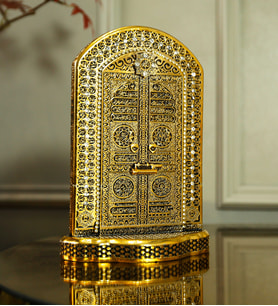 LÜKS İSLAMİ HEDİYELİK DEKORATİF OBJE SÜS MODEL KABE KAPISI AYETEL KÜRSİ BİBLO