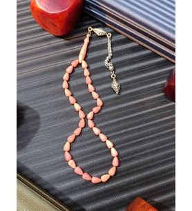 SIKMA KEHRİBAR TESBİH PEMBE RENK (Çok Renkli)