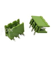 3 Pin Geçmeli Klemens 90' Erkek 5.08mm Yeşil