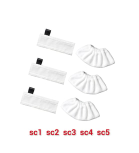Buhar Mop Yedek Bezi Seti 6 Parça, Easyfix Yer Başlığı ile Uyumlu