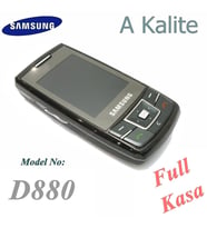 Samsung D880 Kasa Tuş Takımı Kapak Siyah