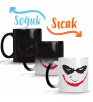 Suicide Squad Joker Katana Sihirli Kupa Bardak Porselen