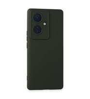 Vivo V29 Lite Kılıf Nano İçi Kadife Silikon - Koyu Yeşil