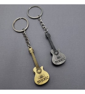 Metal Gitar Anahtarlık