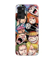 Oppo A16 / A55 Uyumlu One Piece Tasarımlı Şeffaf Telefon Kılıfı