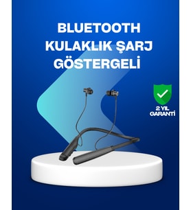 Boyun Askılı Kablosuz Bluetooth Kulaklık – Aktif Gürültü Önleme, LCD Ekranlı