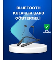 Boyun Askılı Kablosuz Bluetooth Kulaklık – Aktif Gürültü Önleme, LCD Ekranlı