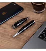 Kişiye Özel Siyah Usb'li Kalem