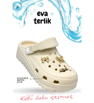 Sermoda Rahat Tabanlı Yüksek Ölçekli Hastane Aşçı Hemşire Doktor Terliği Eva Sabo Kadın Terlik Ekru