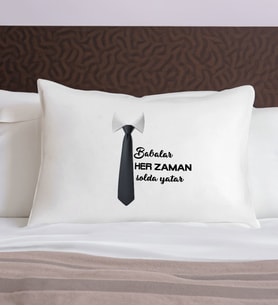 BK Gift Eğlenceli Tasarımlı Pamuklu Yastık Kılıfı-2 50x70cm , Sevgiliye Hediye, Ev Hediyesi, Tasarım Ev Tekstili