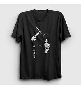 Presmono Unisex Siyah Hammer Film Oldboy T-Shirt 248223tt