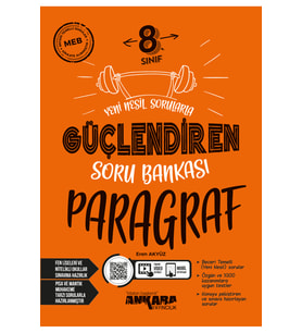 Ankara Yayıncılık 2025-2026 Müfredat 8. Sınıf Paragraf Güçlendiren Soru Bankasıı (Çok Renkli)