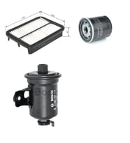 Bosch Filtre Bakım Seti Toyota Corolla 1.3 1990-1997 Benzinli Hava + Yağ f. + Yakıt Filtre Bosch