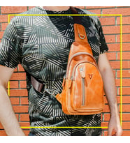RİCH SMİTH ® GERÇEK DERİ OMUZ GÖĞÜS ÇANTASI FREEBAG / 4819 TABA (DUMANLI)