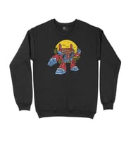 Boom Box Robotlu Siyah Sweatshirt