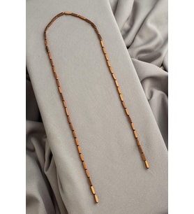 Hematit Doğal Taş Parlak Kahverengi Dikdörtgen Kesim 2x8mm Dizi [AA]