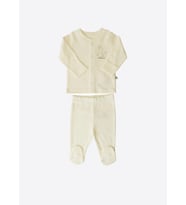 Organik New Basic Pijama Takımı Natural