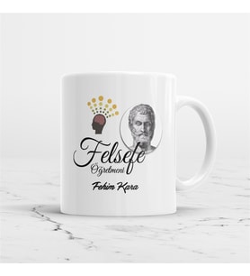 Felsefe öğretmeni isme özel kupa bardak