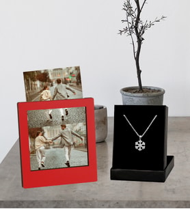 Kİşiye Özel Polaroid Fotoğraf Albümü 4 Fotoğraflı Çerçeve Ve Kartanesi Kolye Set
