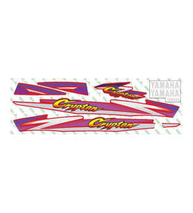YAMAHA CRYPTON UYUMLU KIRMIZI STİCKER SET 003