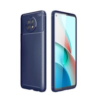 Xiaomi Redmi Note 9 5G Kılıf Esnek Soft Karbon Tasarım Legion Serisi (Lacivert)