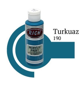Rich Master Akrilik Boya 120 cc. 190 Turkuaz 