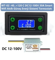 Yate10 Smart Wifi DC12-100V 30A Güneş Panel Termostat/ Timer