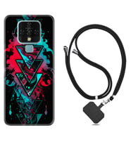 Tecno Camon 16 18P Pova Kılıf Boyun Askılı Silikon Down 1719