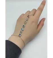 Çelik Silver Renkli Taşlı Şahmeran - 25shm49