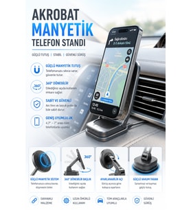 Uyumlu Manyetik Telefon Tutucu Ayarlanabilir Stand