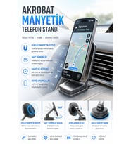 Uyumlu Manyetik Telefon Tutucu Ayarlanabilir Stand