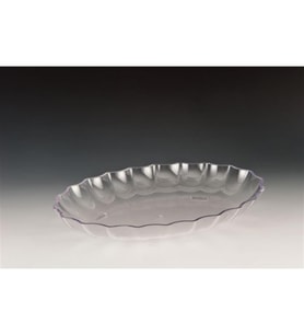 POLYCARBONAT OVAL MODEL TEŞHİR TABAK şeffaf-siyah-beyaz)