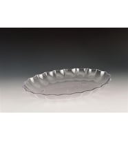 POLYCARBONAT OVAL MODEL TEŞHİR TABAK şeffaf-siyah-beyaz)