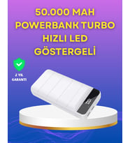 Lightning Ve Type-c Girişli 50000mah Powerbank