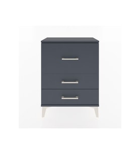 Arges Komodin 3 Çekmeceli 60x30x80 Antrasit-Antrasit