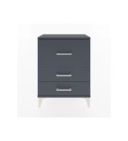 Arges Komodin 3 Çekmeceli 60x30x80 Antrasit-Antrasit