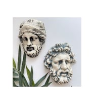 Laocoön'un Efsanesi ve  Atina Kahramanı Eskitme Duvar Heykeli 2'li set, Ev Ofis Duvar Dekoru, Hediye (Çok Renkli)